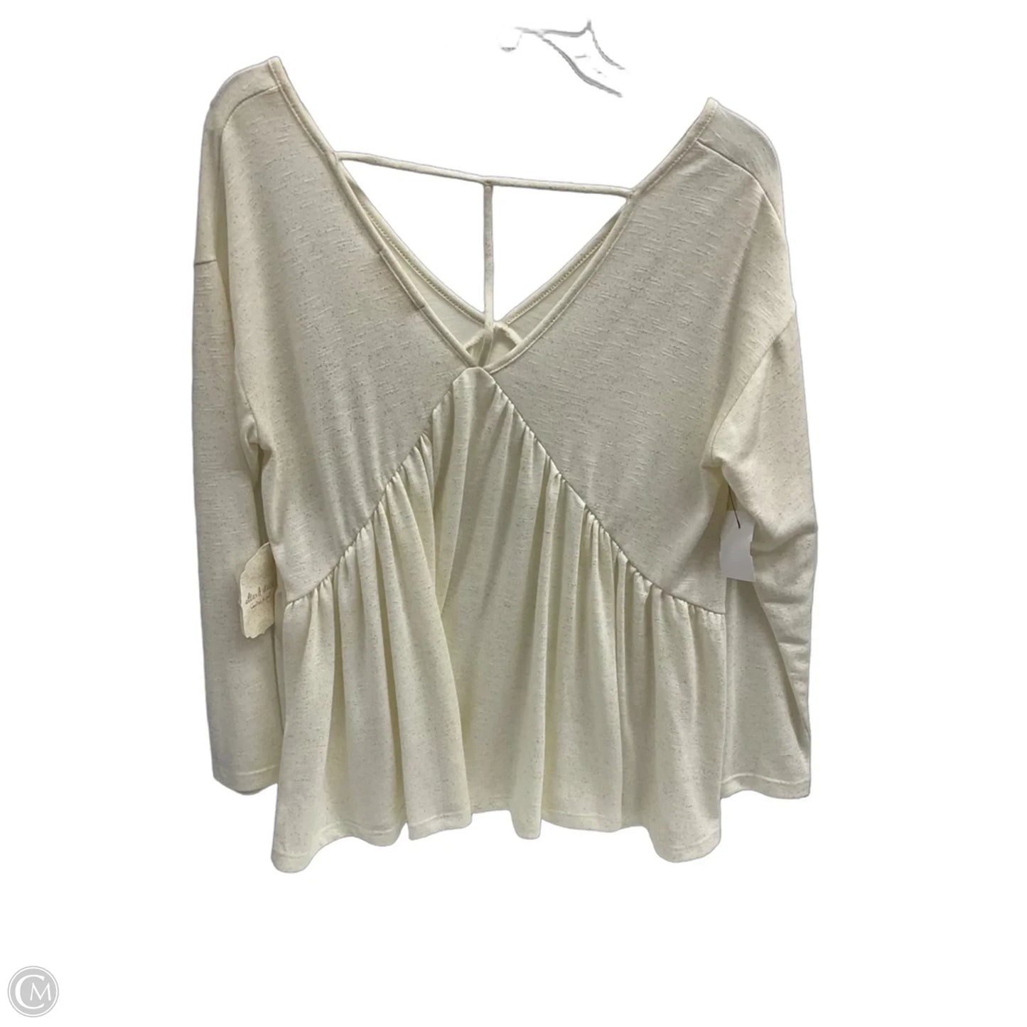 Top Long Sleeve By Altard State In Cream, Size: S