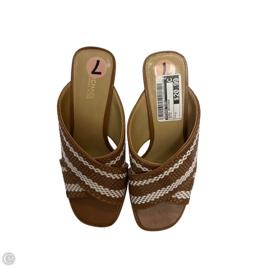 Shoes Designer By Michael Kors In Beige, Size: 7