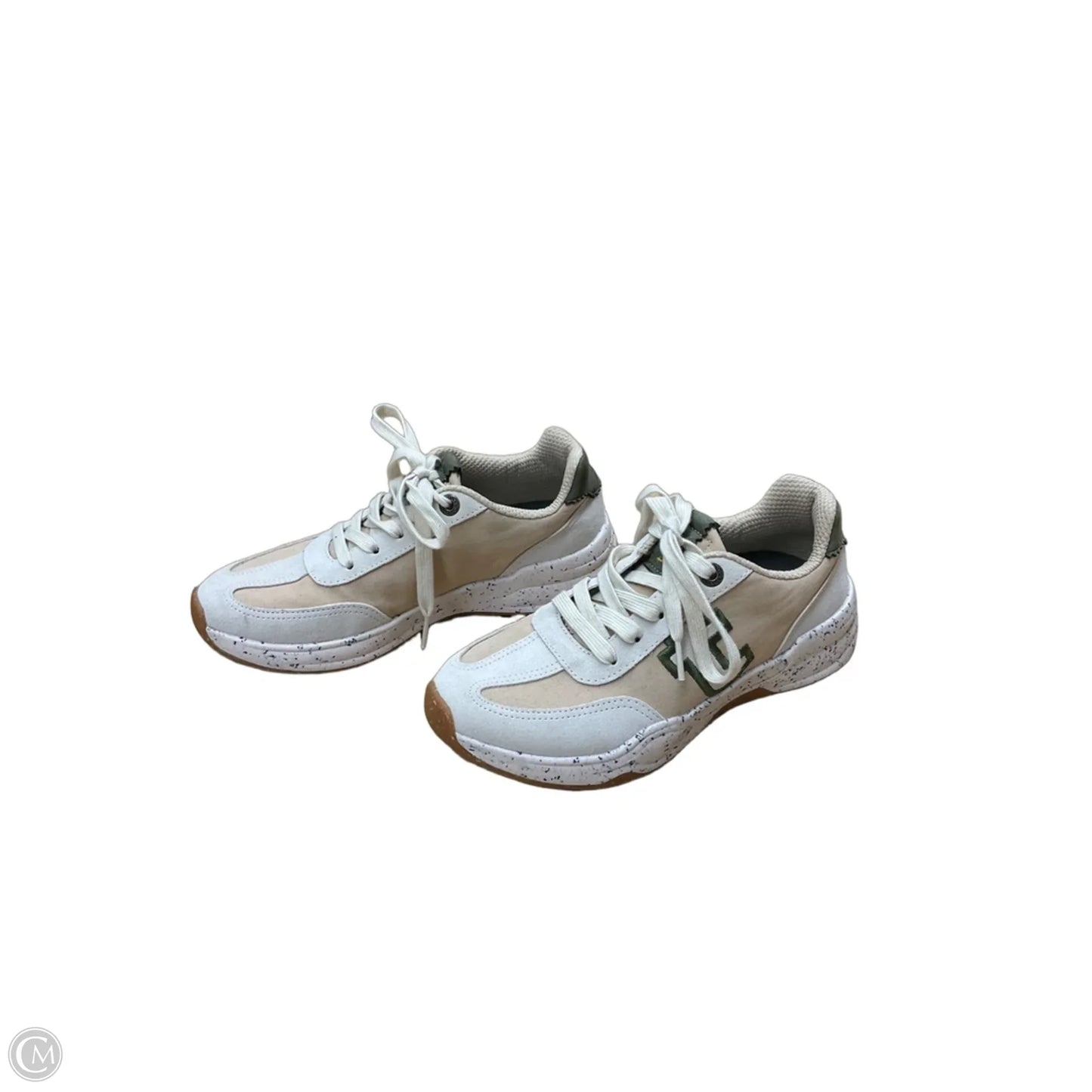 Shoes Sneakers By Taos In Green & Tan, Size: 7.5
