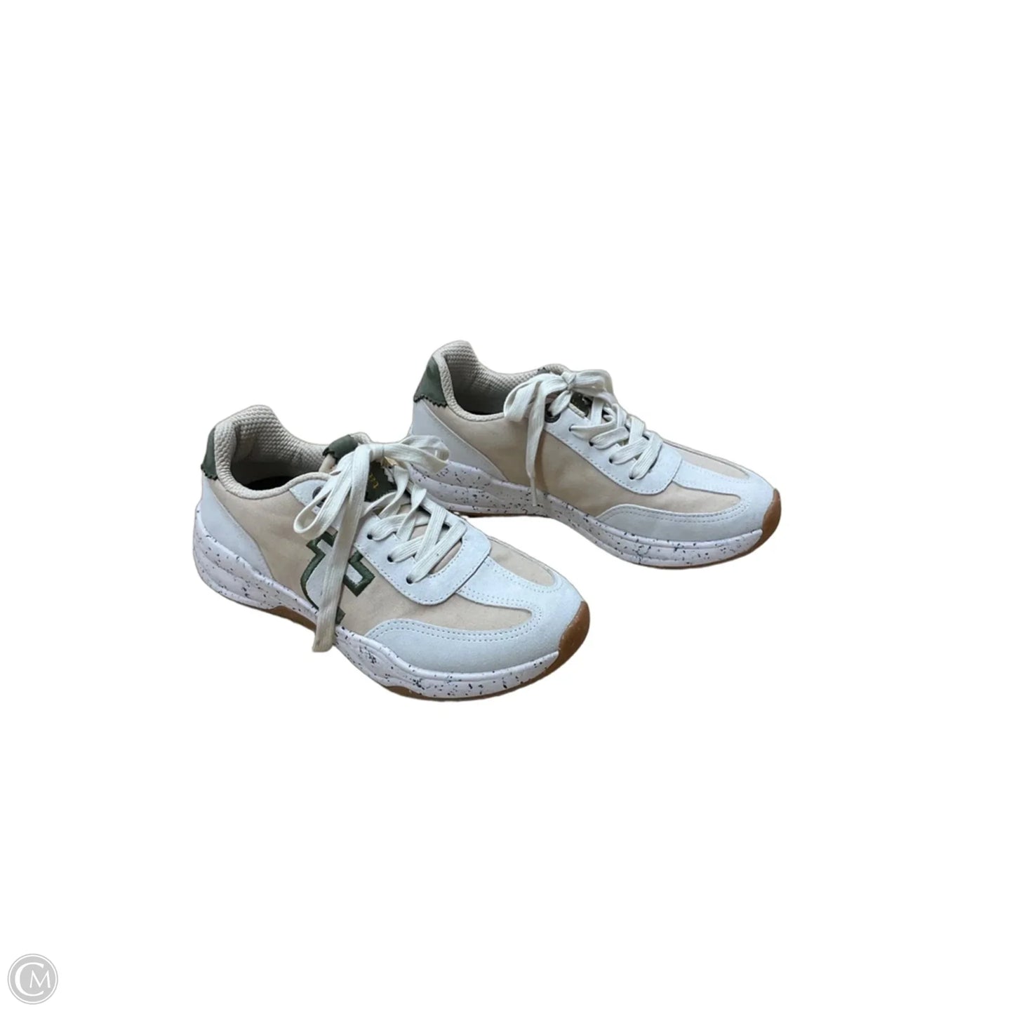Shoes Sneakers By Taos In Green & Tan, Size: 7.5