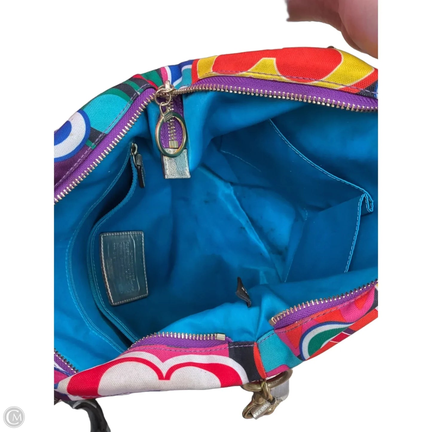 Handbag Designer By Coach, Size: Medium