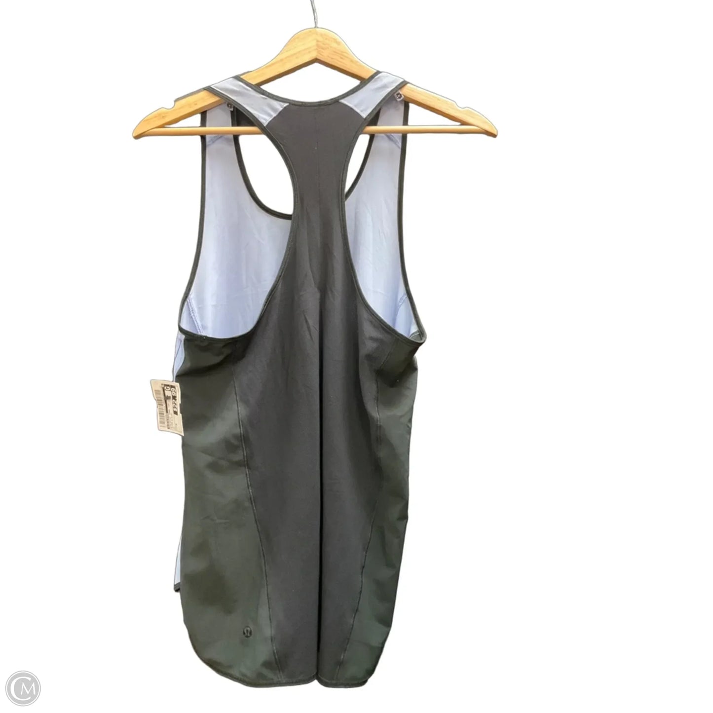 Athletic Tank Top By Lululemon In Black & Blue, Size: M