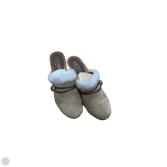 Shoes Designer By Coach In Brown, Size: 8.5
