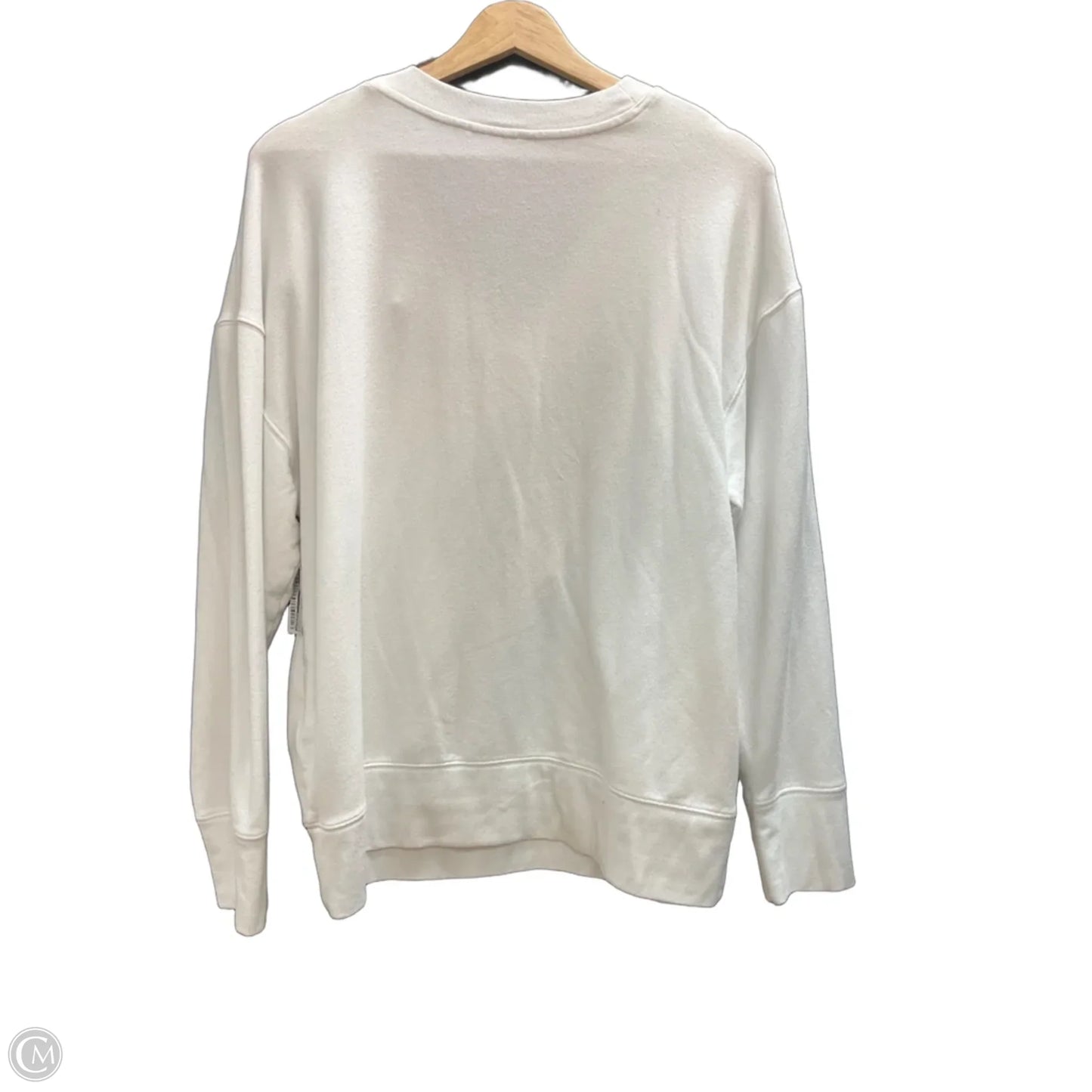 Sweatshirt Crewneck By Athleta In White, Size: M