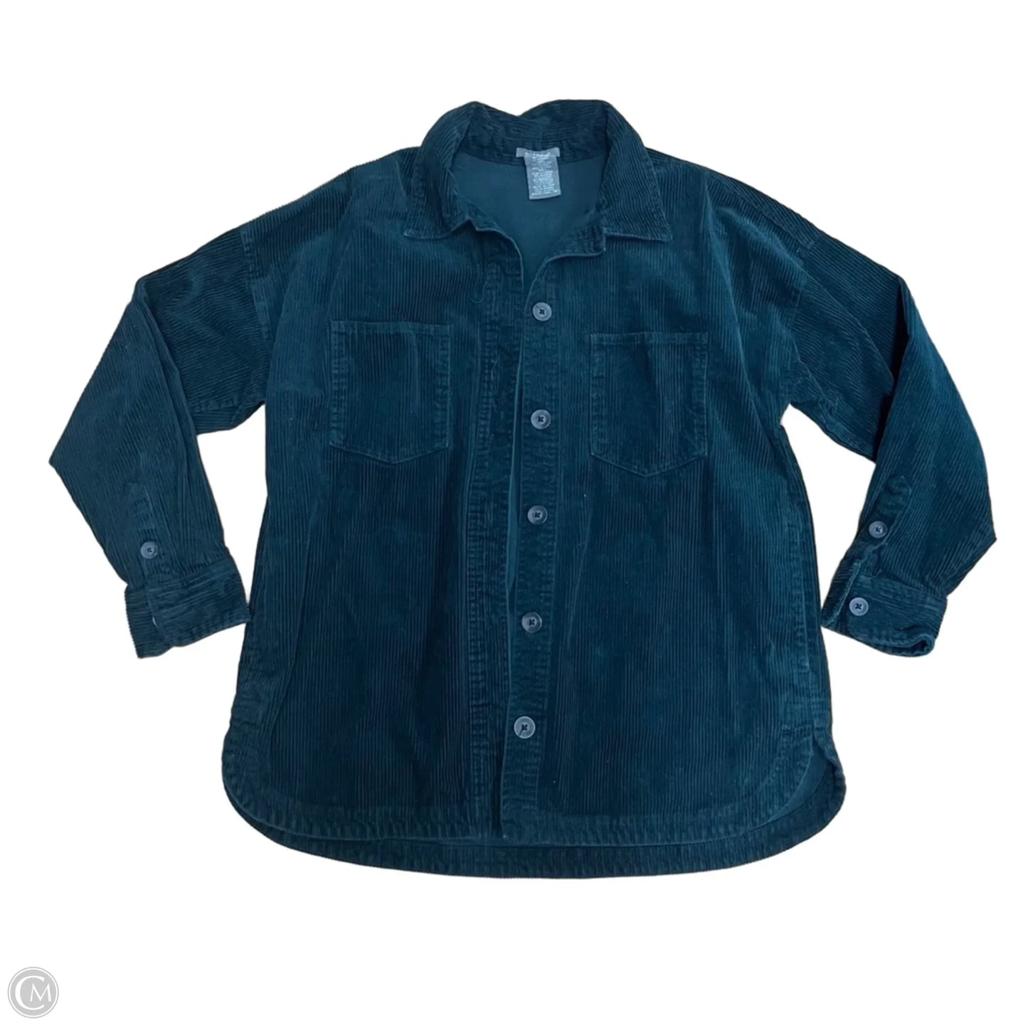 Jacket Shirt By Matty M In Green, Size: L