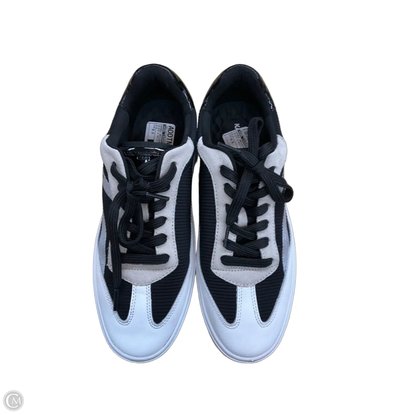 Shoes Designer By Karl Lagerfeld In Black & White, Size: 9.5