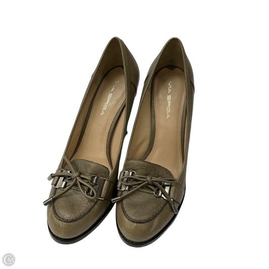 Shoes Heels Block By Via Spiga In Green, Size: 8