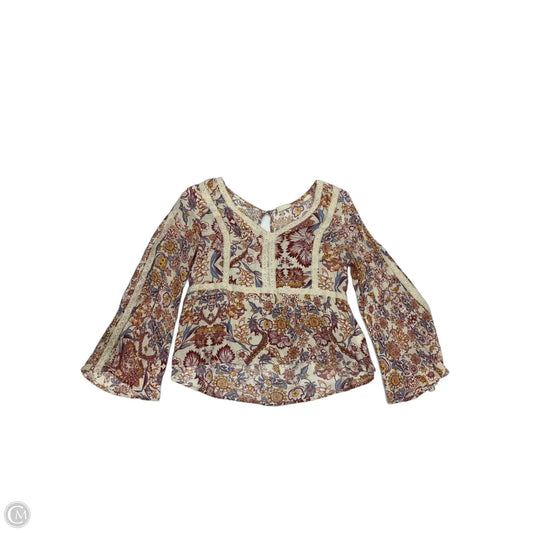 Top Long Sleeve By Altard State In Floral Print, Size: M