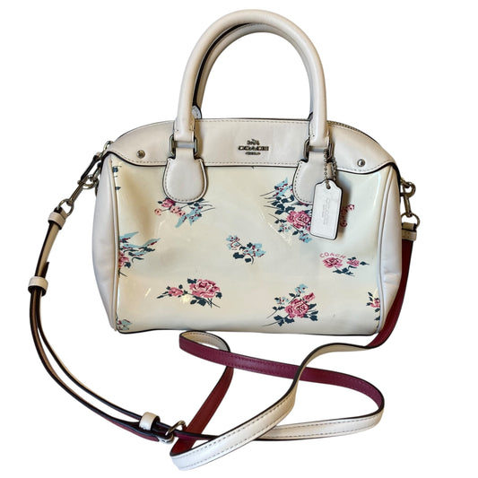 Handbag Designer By Coach In Floral Print, Size:Small