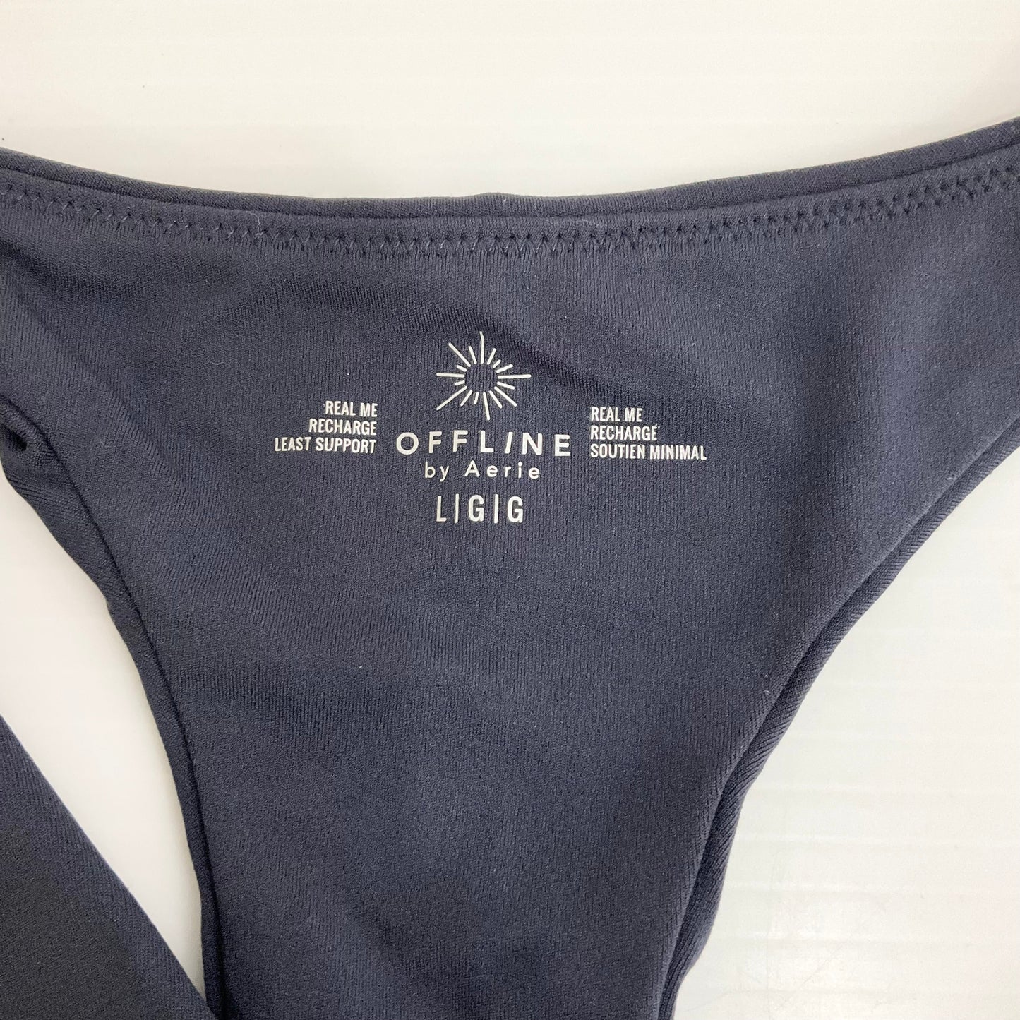 Athletic Bra By Aerie In Navy, Size: L