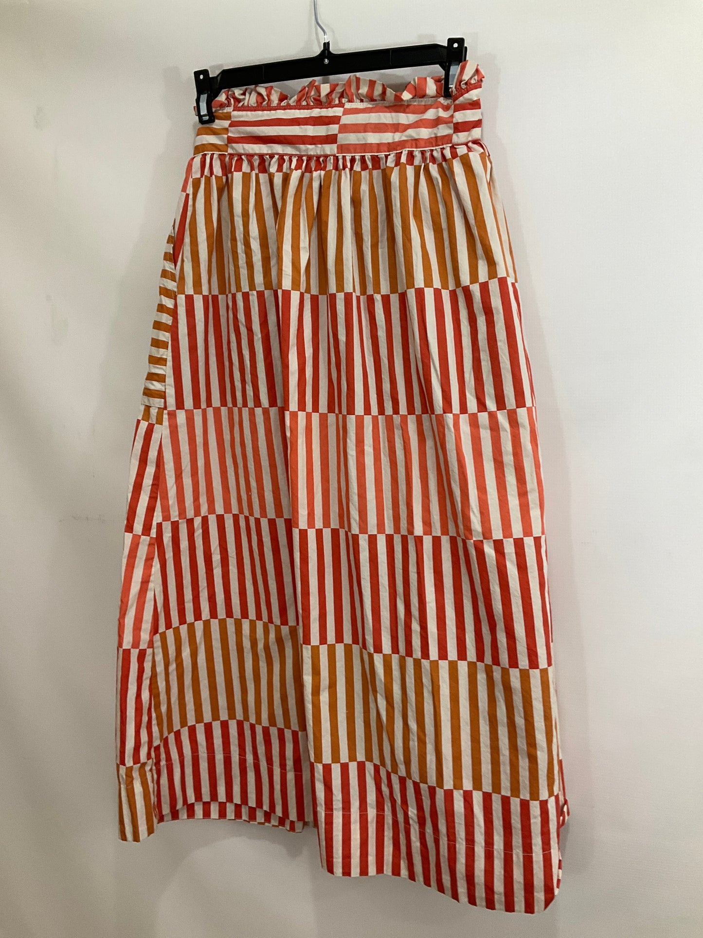 Striped Skirt Midi Who What Wear, Size Xs