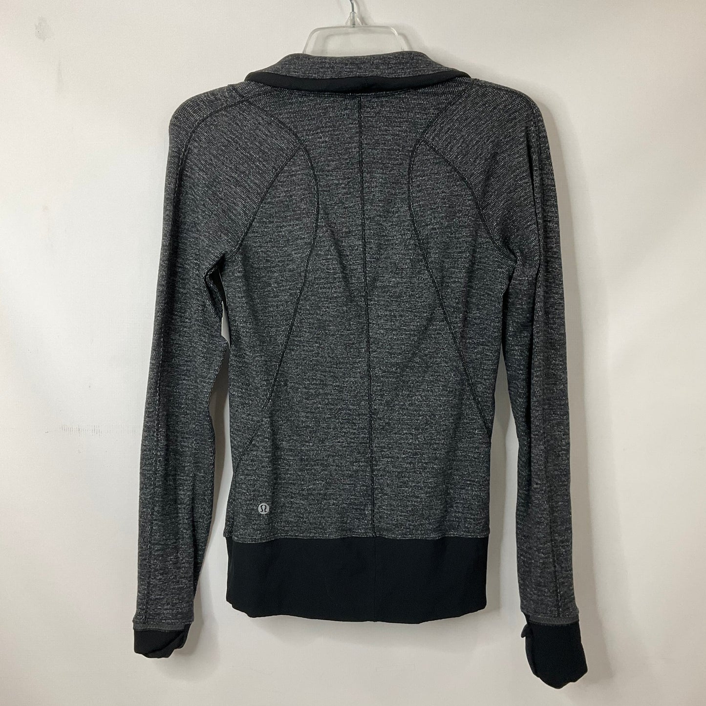 Grey Athletic Top Long Sleeve Collar Lululemon, Size 6