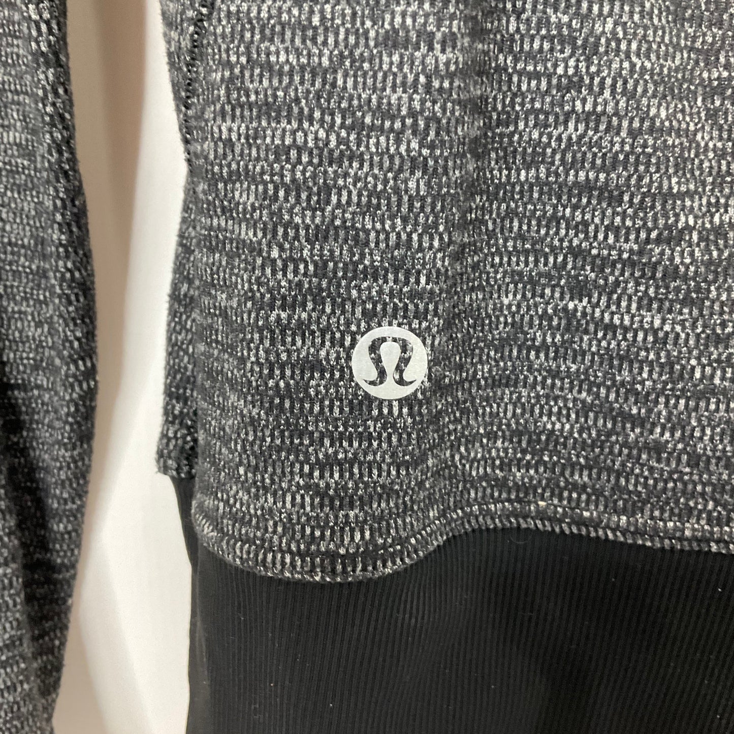 Grey Athletic Top Long Sleeve Collar Lululemon, Size 6