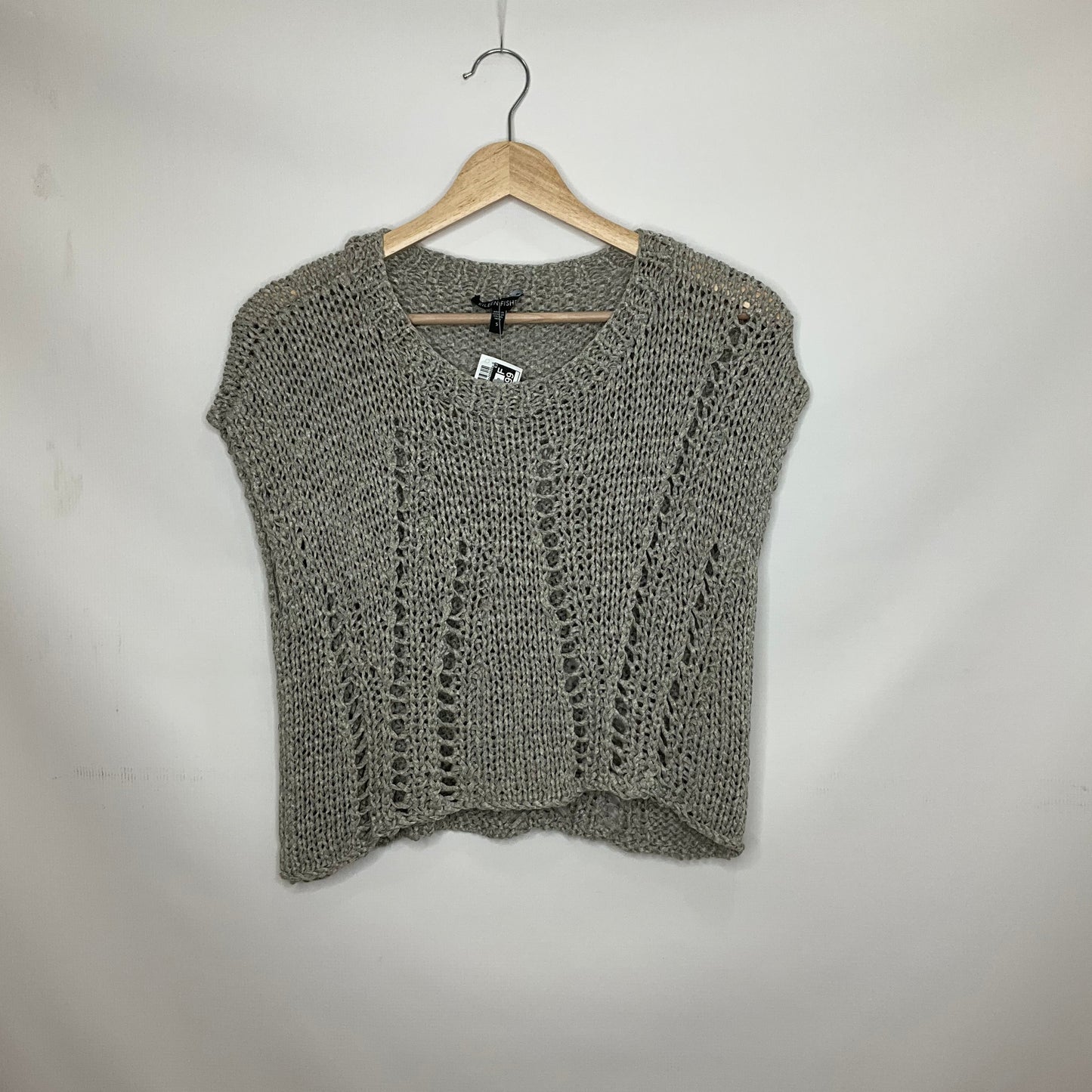 Grey Vest Sweater Eileen Fisher, Size S