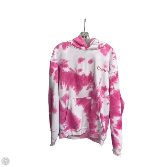 Athletic Sweatshirt Hoodie By Cma In Tie Dye Print, Size: M