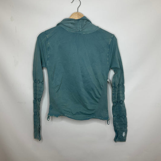 Green Athletic Top Long Sleeve Free People, Size M