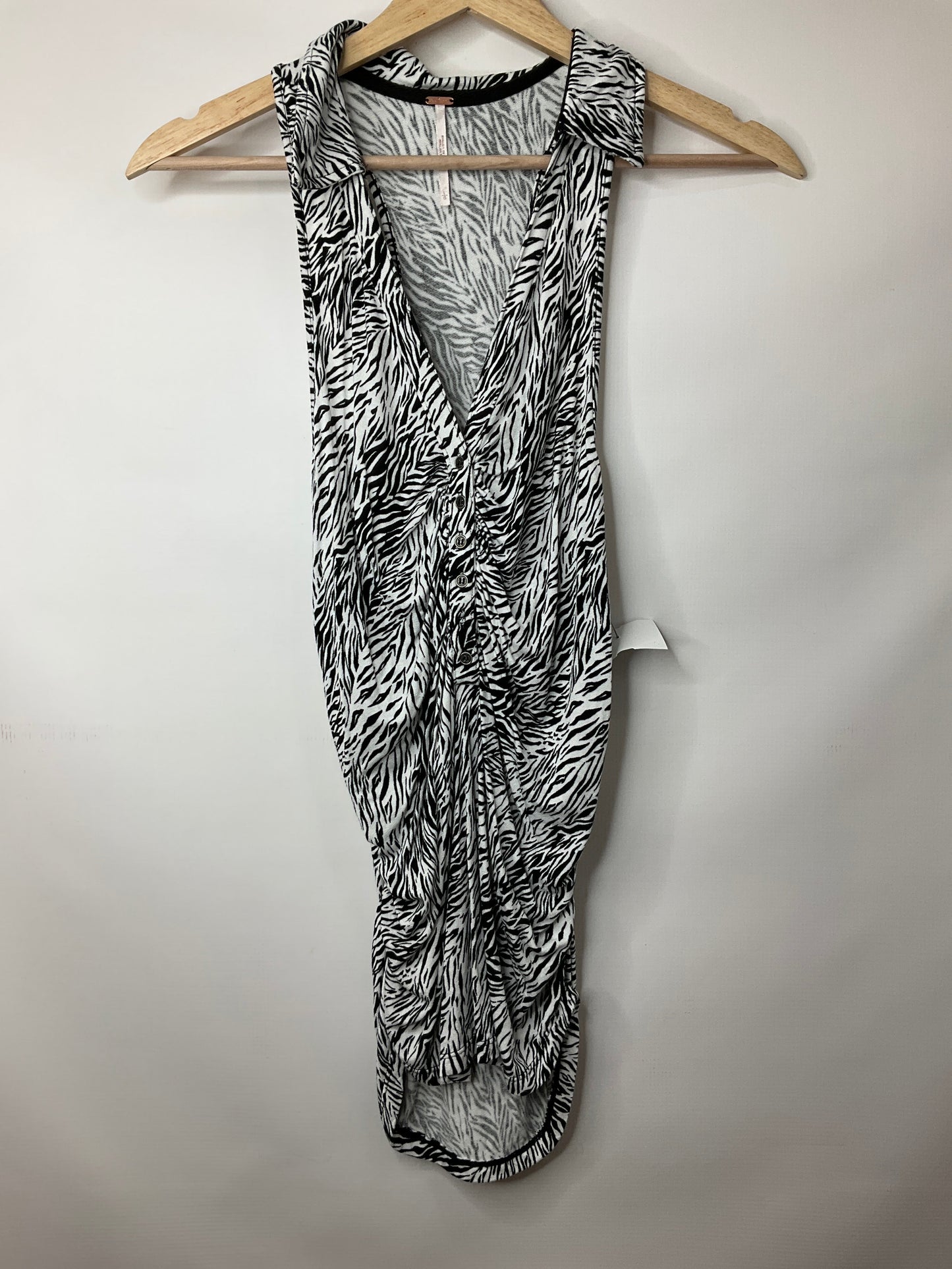 Zebra Print Top Sleeveless Free People, Size L