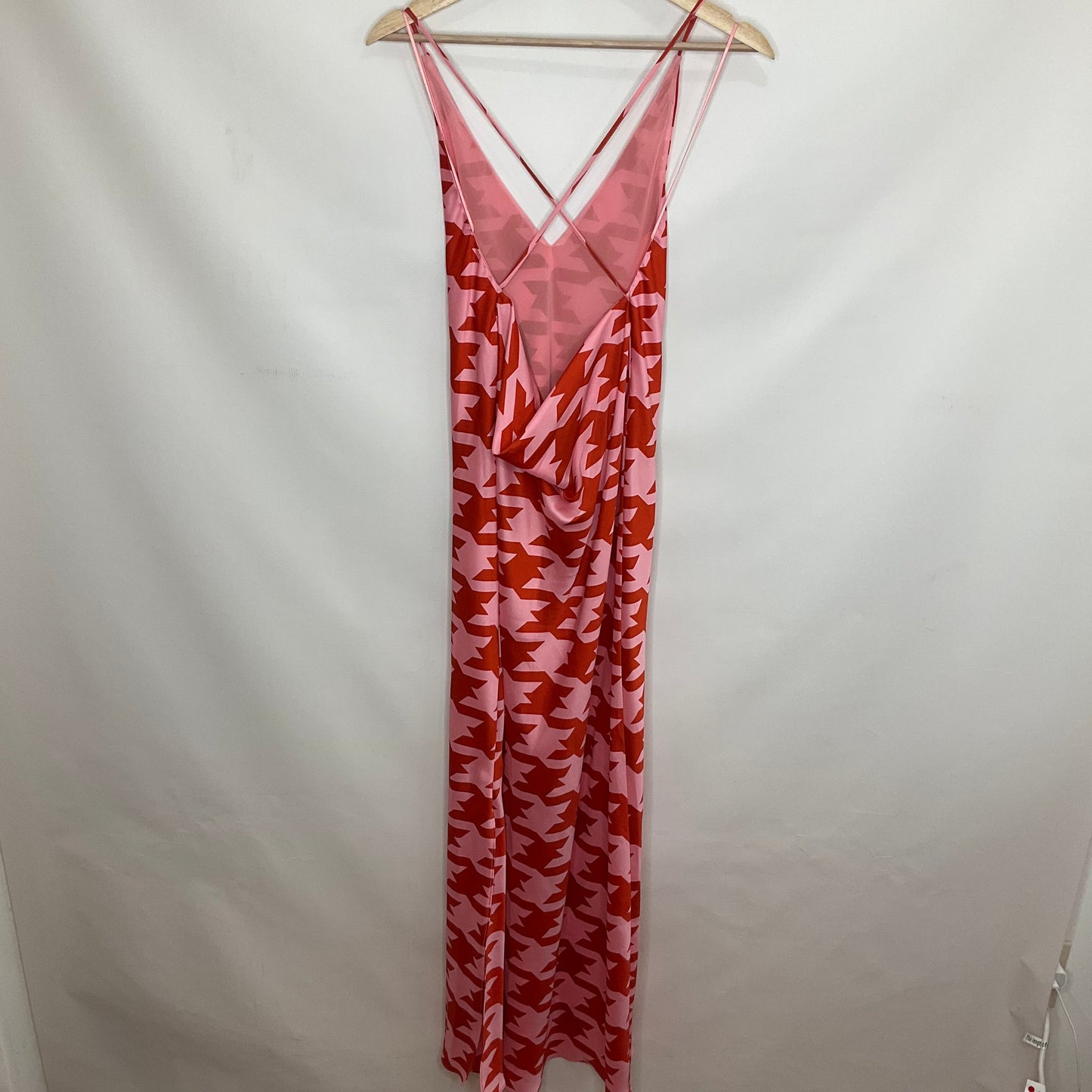 Pink & Red Dress Casual Maxi Clothes Mentor, Size 8