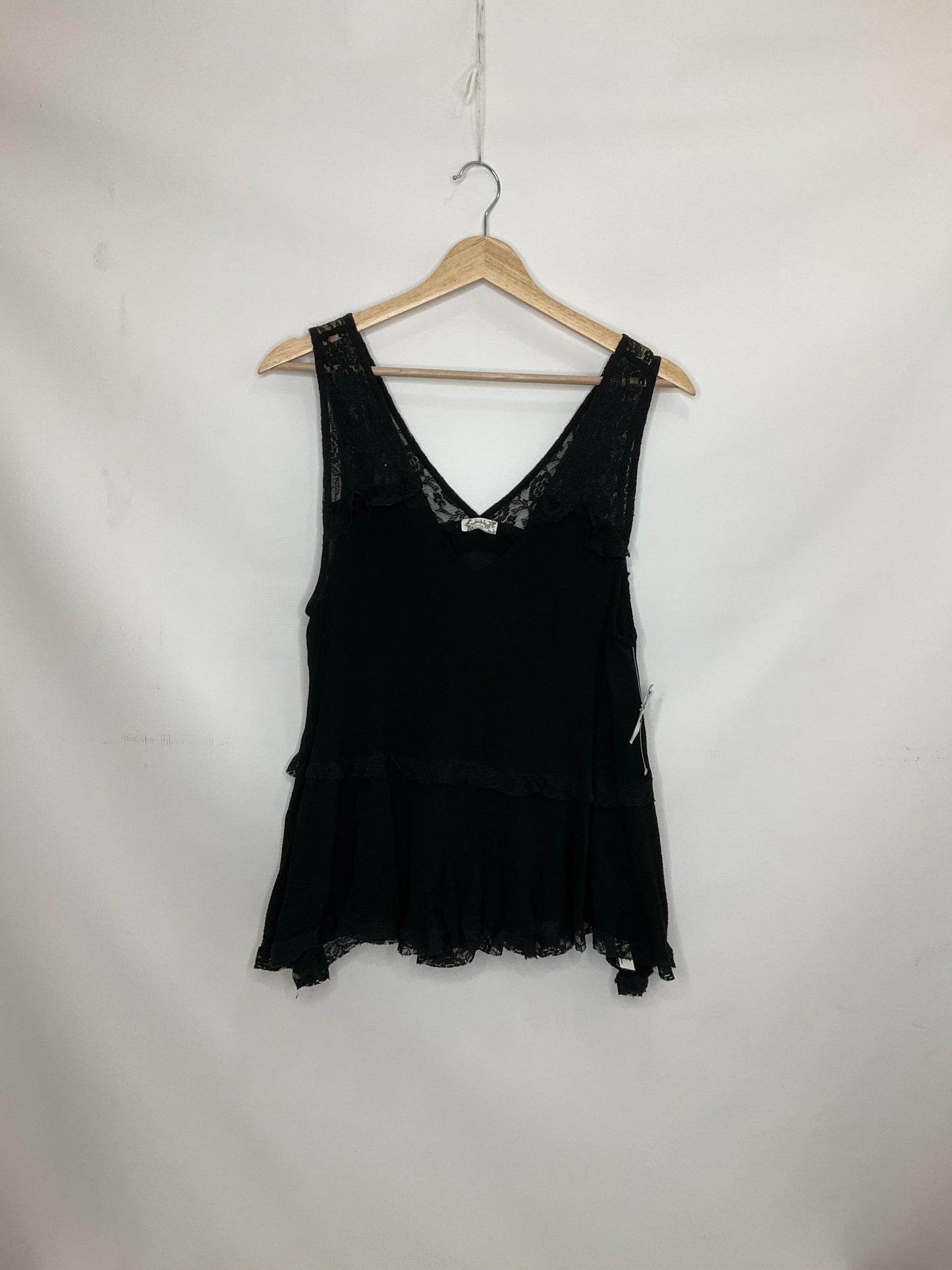 Black Top Sleeveless Free People, Size Xs