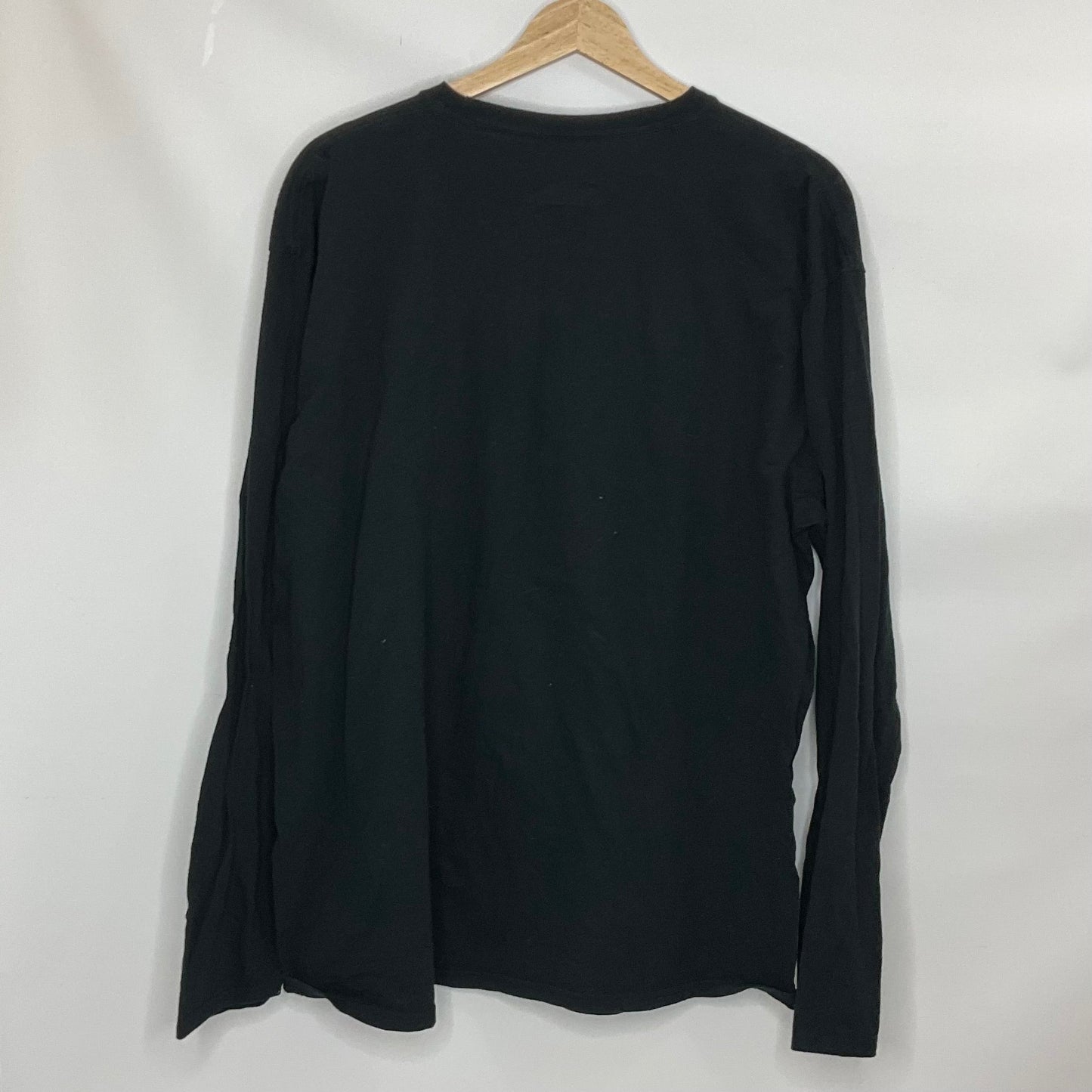 Black Athletic Top Long Sleeve Collar Clothes Mentor, Size 2x