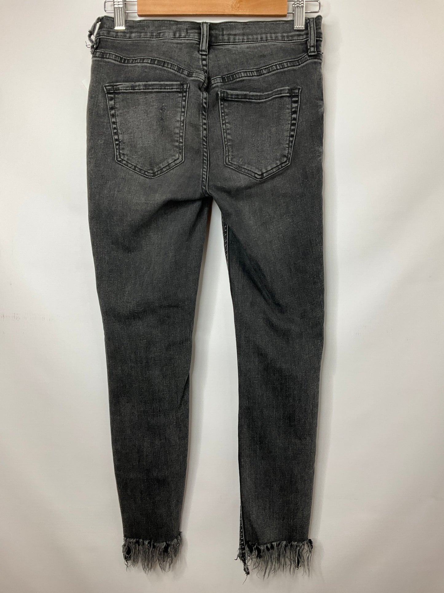 Black Denim Jeans Skinny Free People, Size 2