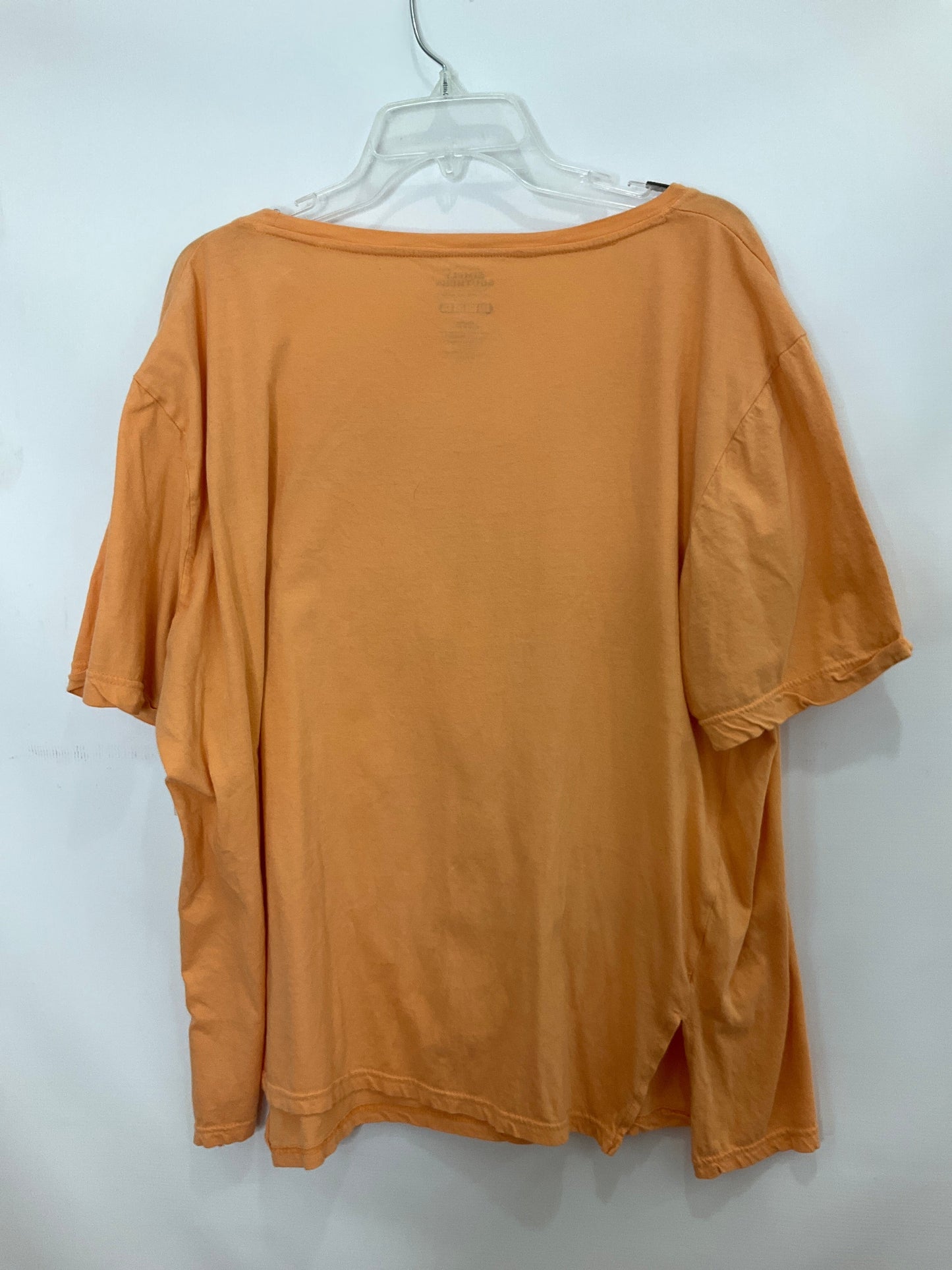 Orange Top Short Sleeve Simply Southern, Size 3x