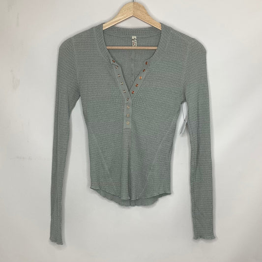 Grey Top Long Sleeve Free People, Size Xs