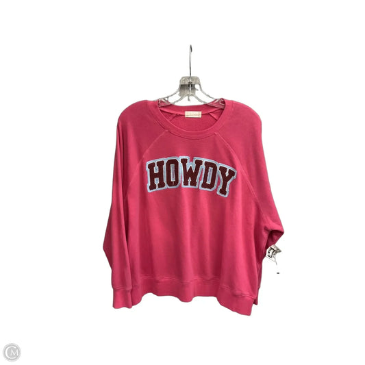 Sweatshirt Crewneck By Altard State In Pink, Size: M