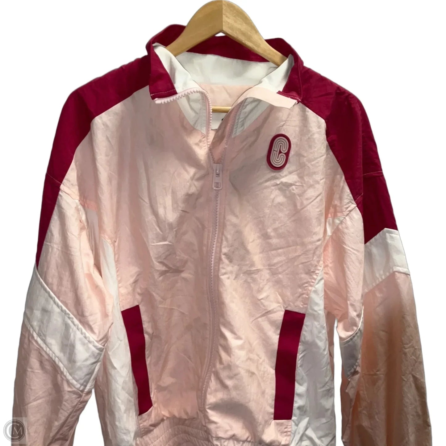 Jacket Designer By Coach In Pink, Size: M