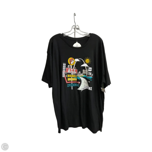 Top Short Sleeve By Clothes Mentor In Black, Size: 3x