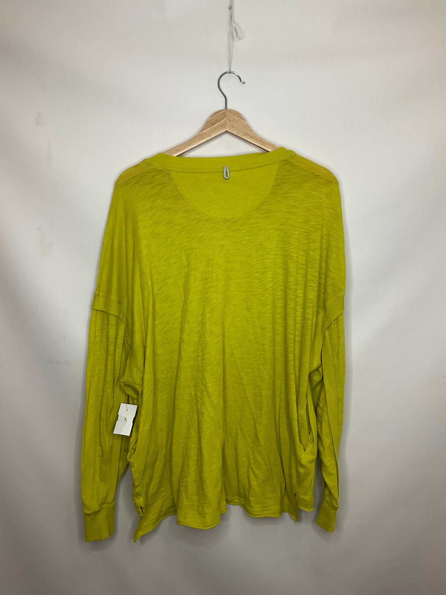 Green Top Long Sleeve Free People, Size S