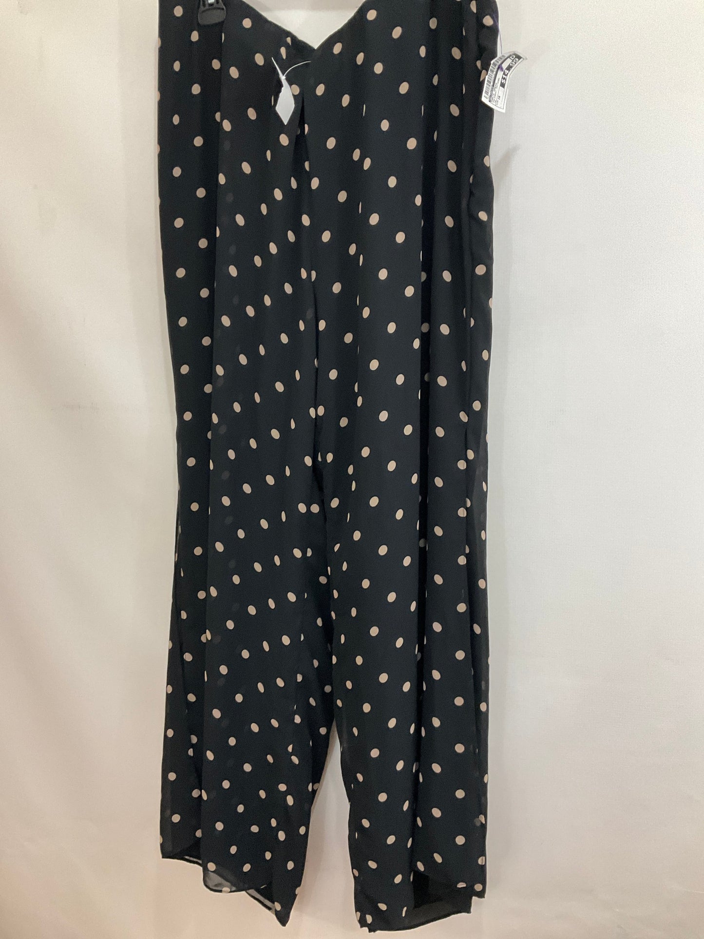 Polkadot Pattern Pants Dress Eloquii, Size 16