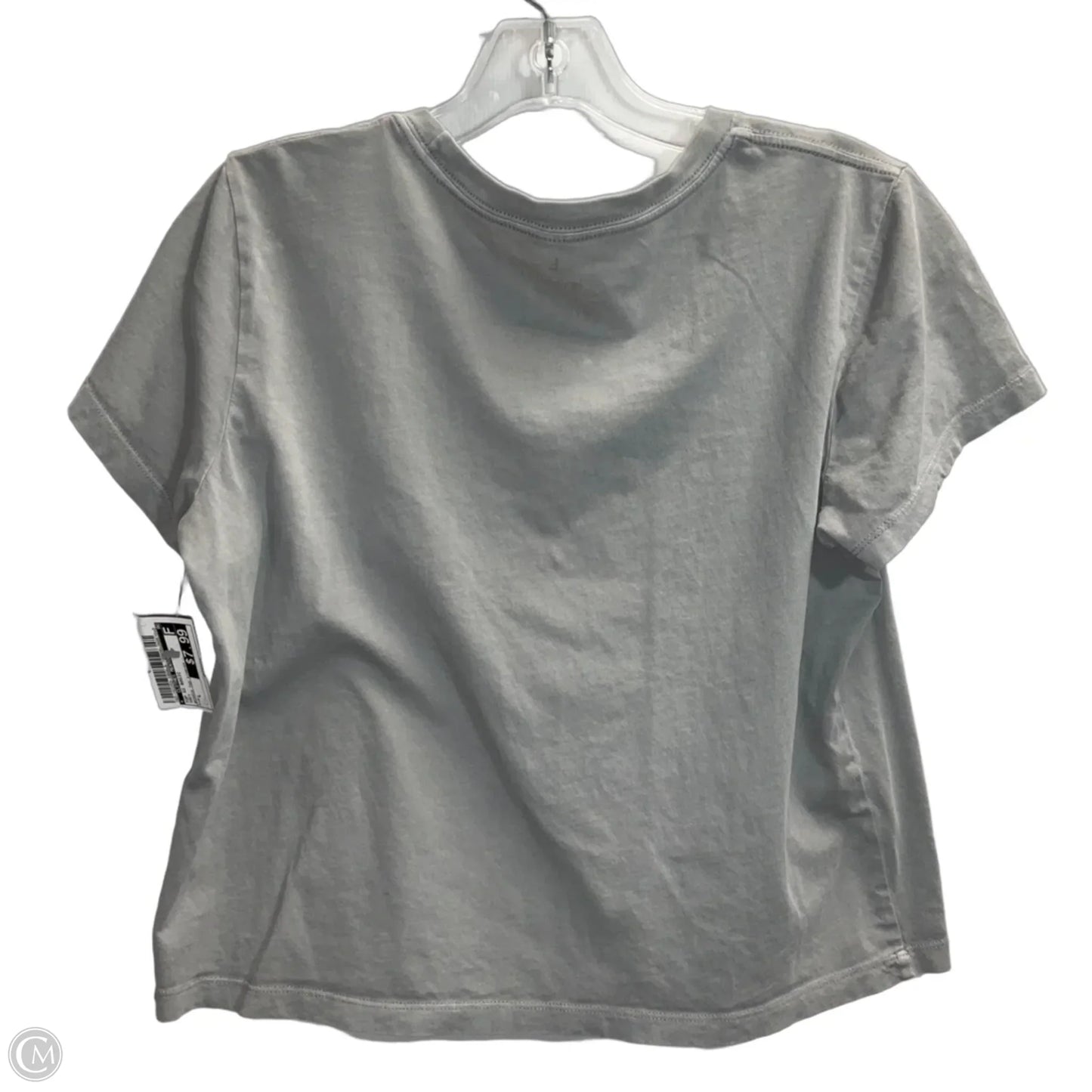 Top Short Sleeve Basic By Clothes Mentor In Grey, Size: L