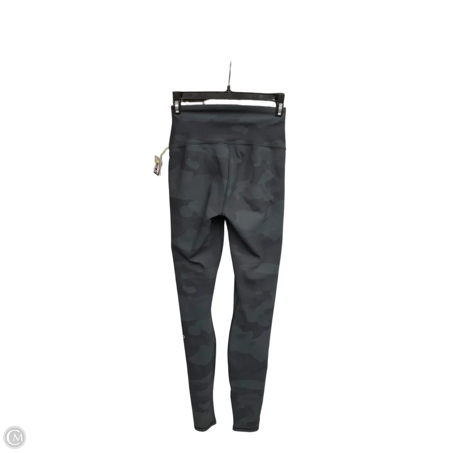 Athletic Leggings By Alo In Black & Grey, Size: 4