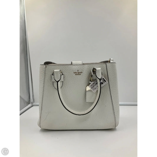 Handbag Designer By Kate Spade In White, Size:Medium