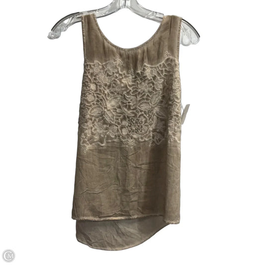 Top Sleeveless By Altard State In Tan, Size: S
