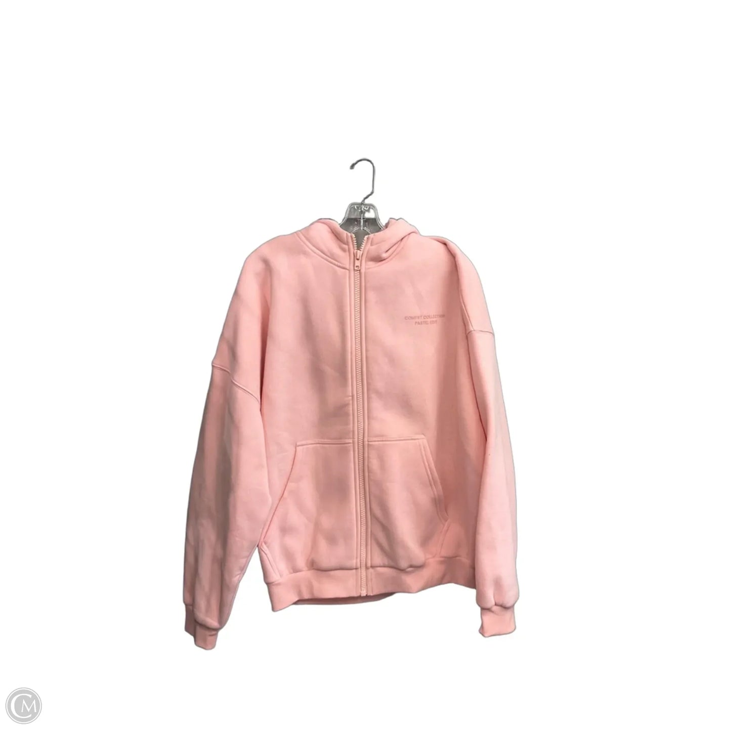 Sweatshirt Hoodie By Comfrt In Pink, Size: M