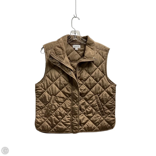Vest Puffer & Quilted By Evereve In Brown, Size: M
