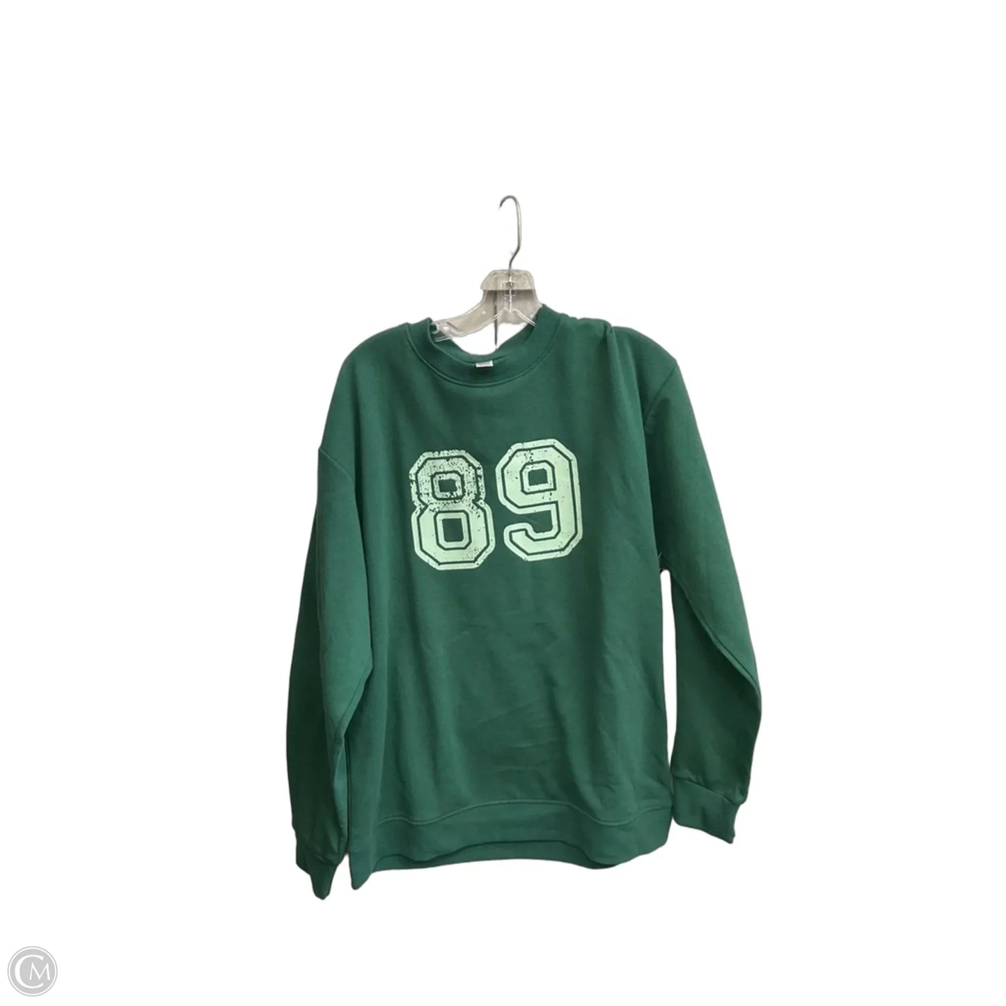 Sweatshirt Crewneck By Clothes Mentor In Green, Size: L