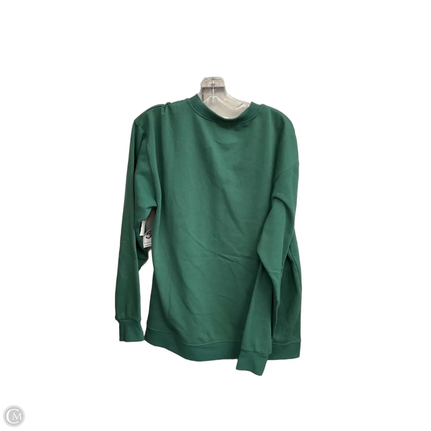 Sweatshirt Crewneck By Clothes Mentor In Green, Size: L