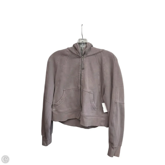 Athletic Jacket By Lululemon In Purple, Size: 4