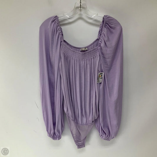 Bodysuit By Free People In Purple, Size: Xs