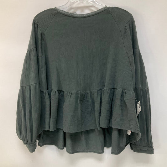 Grey Top Long Sleeve Free People, Size S