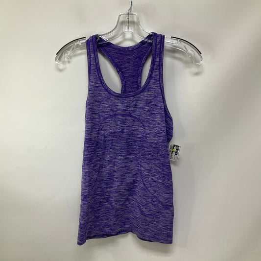 Athletic Tank Top By Lululemon In Purple, Size: 4