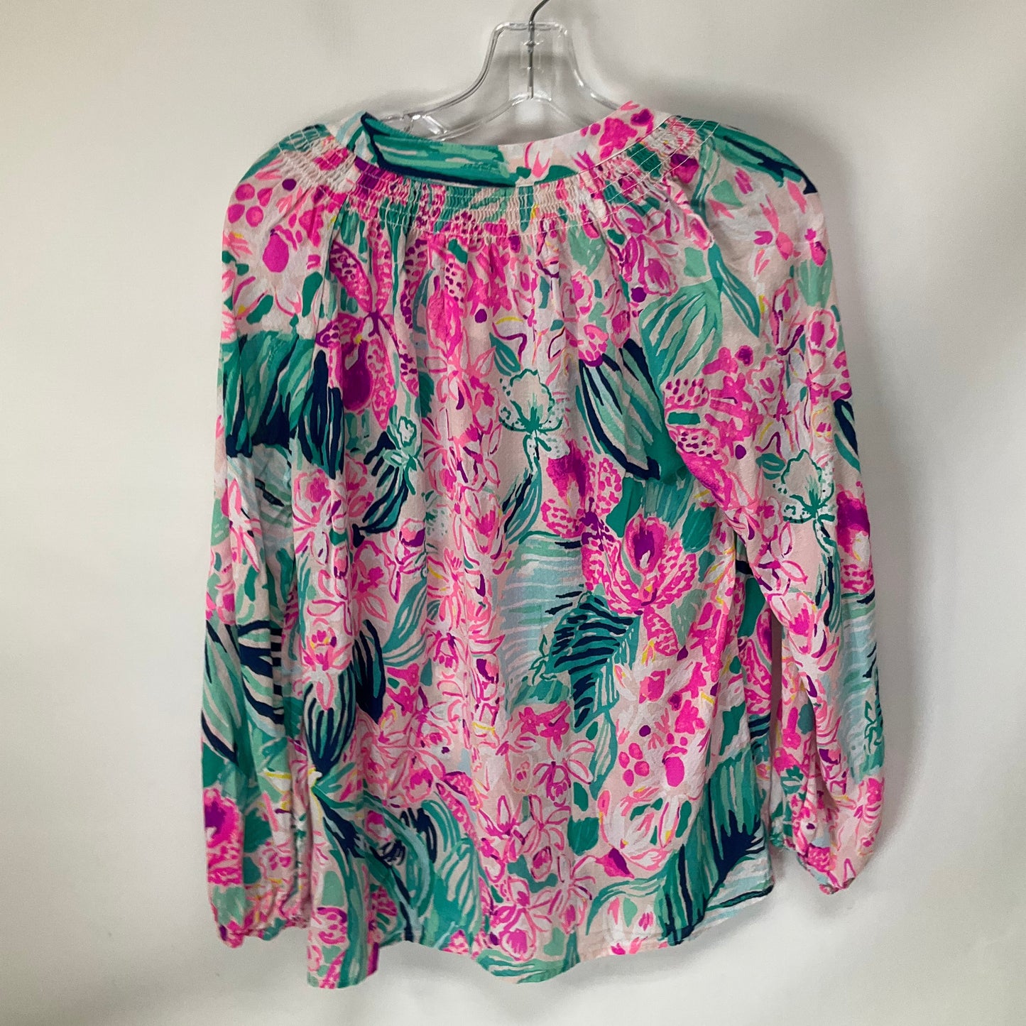 Top Long Sleeve By Lilly Pulitzer In Floral Print, Size: S