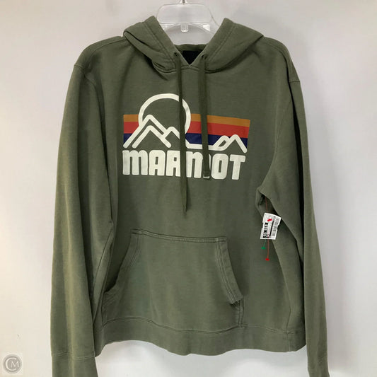 Athletic Top Long Sleeve Hoodie By Marmot In Green, Size: Xl