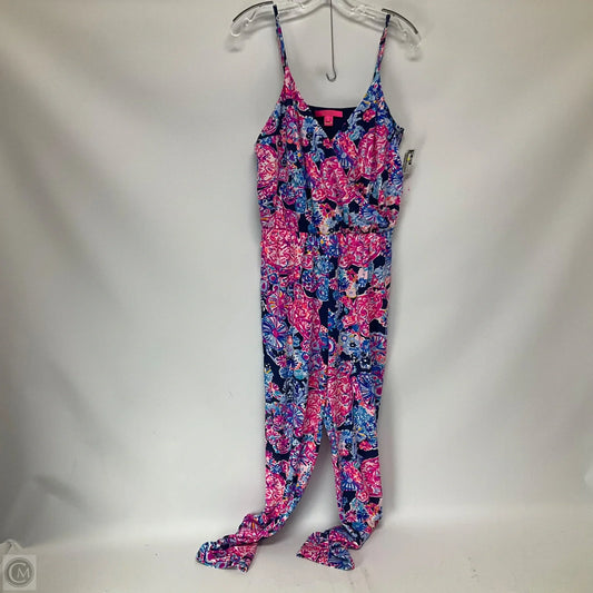 Jumpsuit Designer By Lilly Pulitzer In Blue & Pink, Size: S