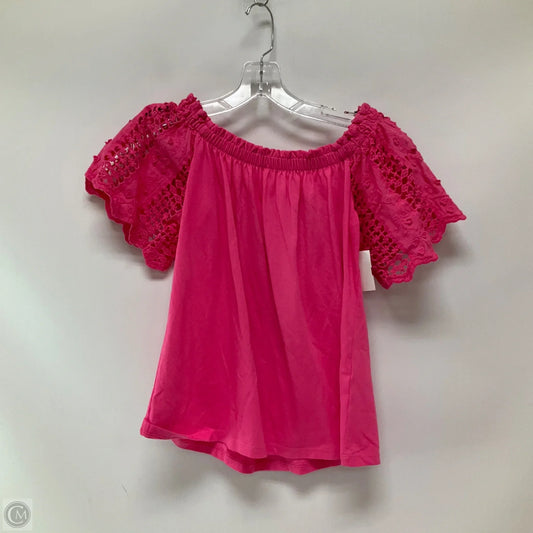 Top Short Sleeve Designer By Lilly Pulitzer In Pink, Size: Xs