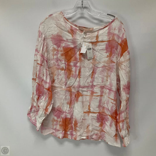 Top Long Sleeve By Anthropologie In Pink, Size: M