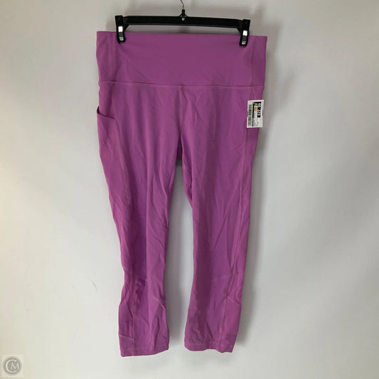 Athletic Leggings Capris By Lululemon In Pink, Size: 8